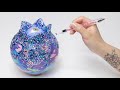 A big sparkly blueberry clay sculpture  the sound of sculpting  asmr sounds for sleep