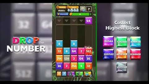Drop Number | 2048 Merge Number Games | Free And No Ads