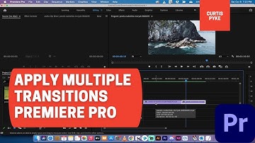How To Apply Transitions to Multiple Clips at Once - Premiere Pro