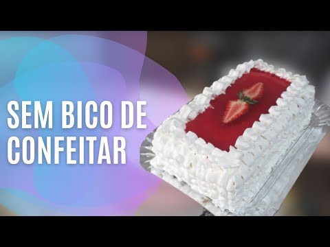 Decorando bolo sem usar bico TEMA MAQUIAGEM 