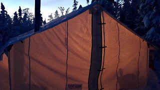 Solo Overnighter In My Hot Tent -34c