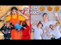 SQUID GAME 2021 Million Dollar Bonus | Nerf War Warriors Game Green Light Red Light And Cup Of Candy