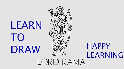Hoe teken je Heer Rama – Eenvoudig en hemels plezier voor kinderen!