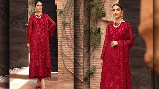 Farasha New Chiffon Collection 2021 | Code Crimson Resimi