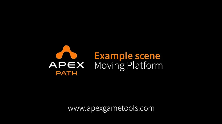 Apex Path Example scene Moving Platform