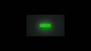 neon glow text effect alight motion