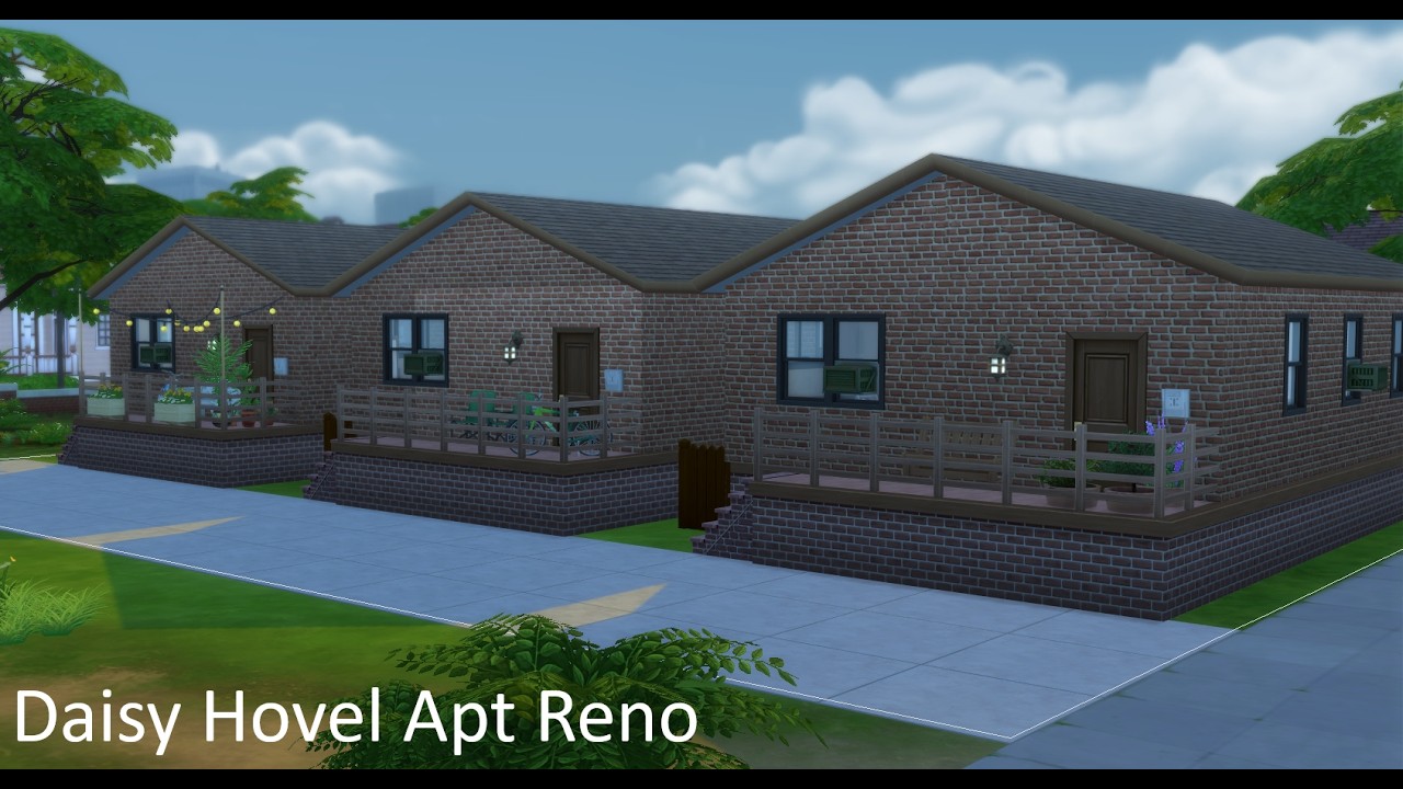The Sims 4 Daisy Hovel Apt Reno ✨🩷  Speed Build