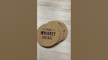 Laser engraving cork coasters #home #diy #shorts #fridaynightmood