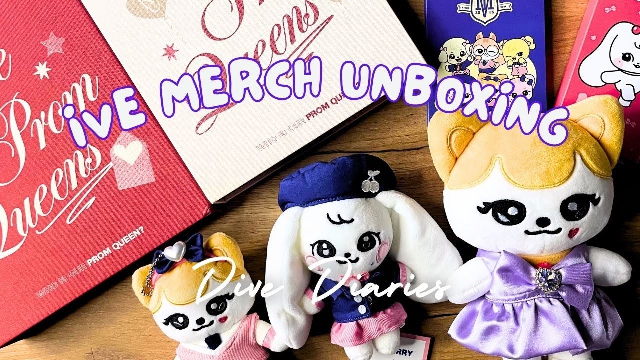 ☆*.｡. dive diaries ep.20 ☆* Распаковка мерча IVE ☆* Minive Pop-up, The Prom Queens .｡.☆*