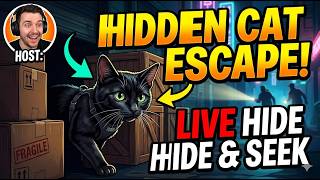 HIDE AND SEEK CAT ESCAPE FUNNY GAMEPLAY hardest level x 100 #hideandseekcatescape screenshot 5
