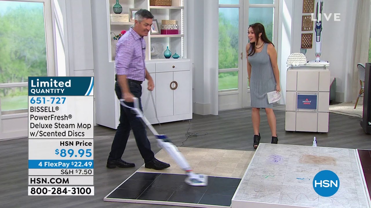 Bissell Powerfresh Deluxe Steam Mop With Scented Discs Youtube