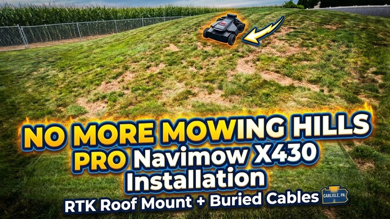 No More Mowing Hills: A Navimow X430 Install on a Steep Septic Mound in Carlisle, PA
