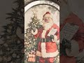 Raz 19.75" Checking It Twice Vintage Santa Wall Art Christmas Sign 4636614