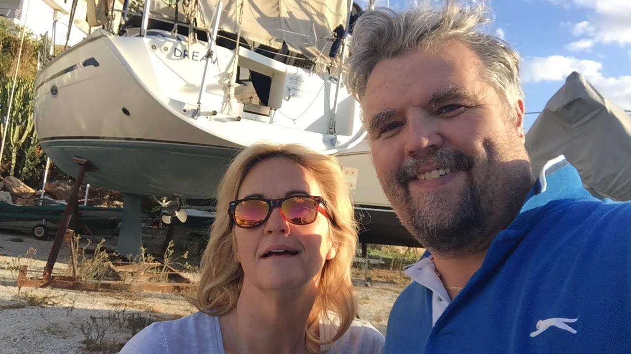 We have arrived at the boat – Carl and Jenny