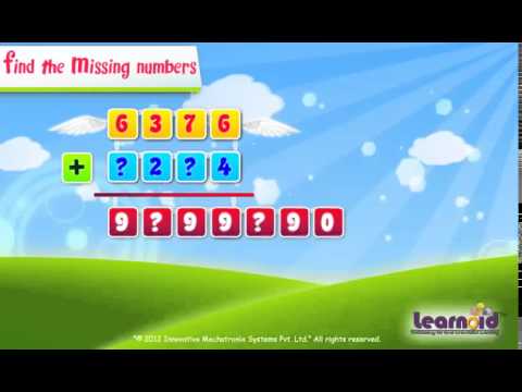 Class 3: Missing Digits in Addition