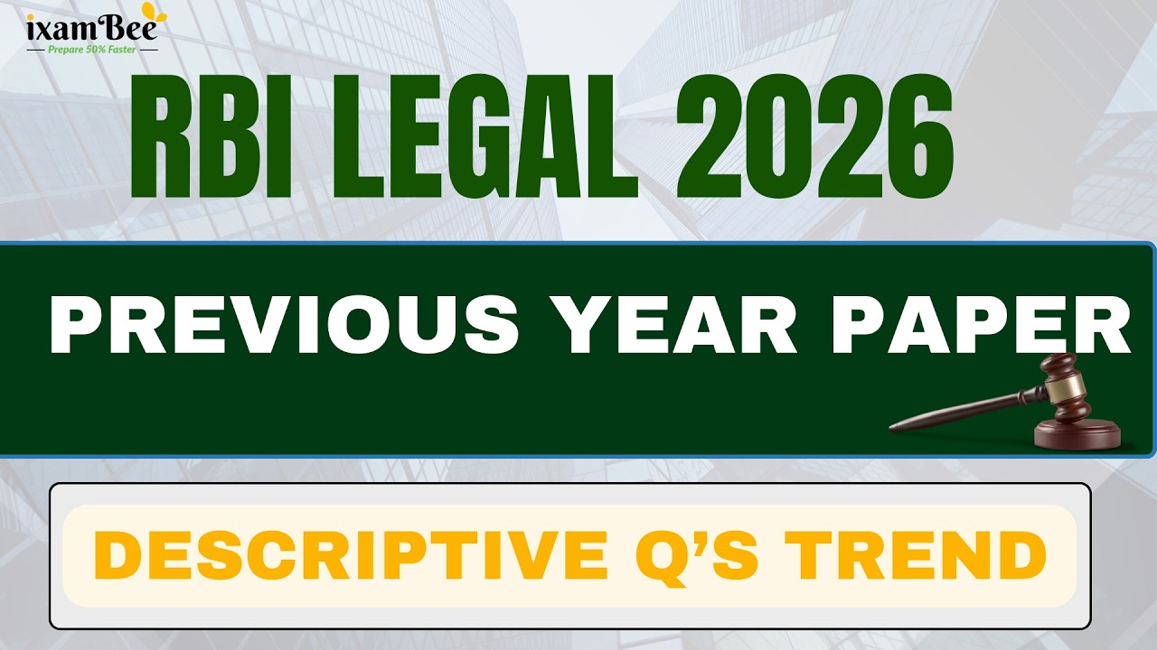 RBI Legal 2026  || Previous Year Paper || Descriptive Qs Trend