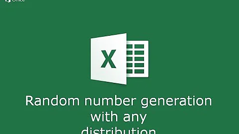 How to generate random numbers with any distribution in excel | Binomial, Uniform, Poisson etc.