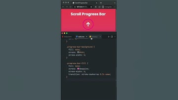 Circular Progress Bar on Scroll #CSS and #JS