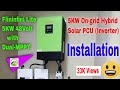 Flininfini Lite Smart Hybrid Solar Inverter 5 KW with Vikram Mono PERC PV SURYATAPAN SOLAR