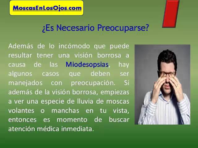 Momentanea en un ojo vision borrosa
