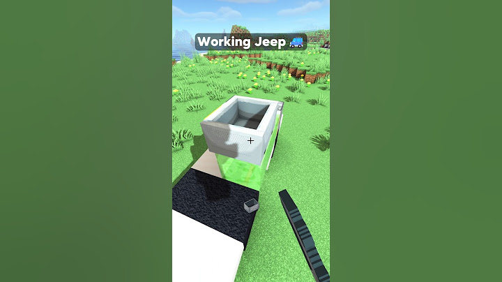 Minecraft Working Jeep 🤓 (Your Way's Better) #shorts #minecraft