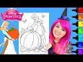 Coloring Cinderella Halloween Disney Princess Coloring Page Prismacolor Markers | KiMMi THE CLOWN