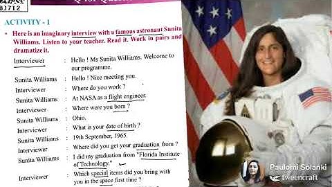 STD. 8  English (Sem 1) || U 1 Q for Question || Activity 1