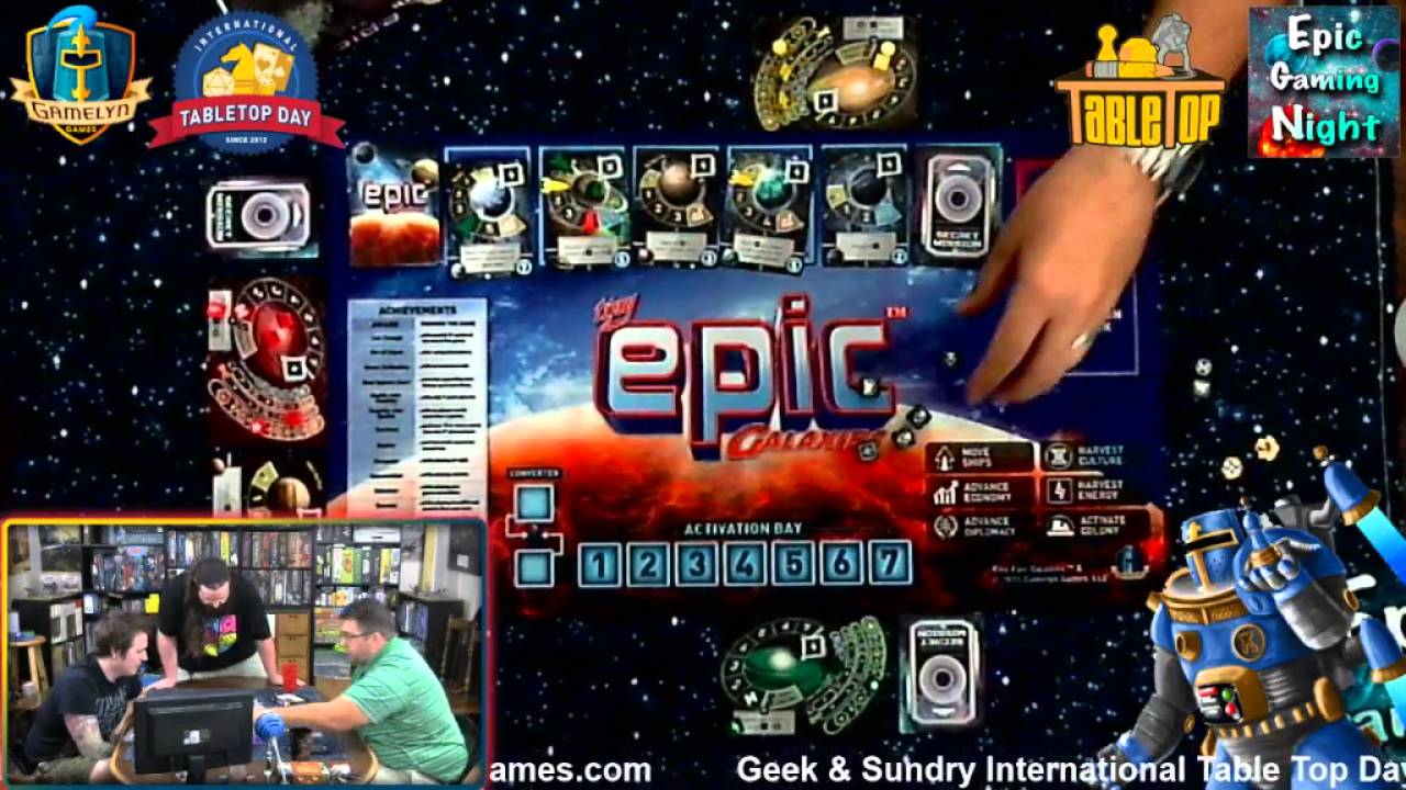 Tiny Epic Galaxies on Table top day!! tabletop simulator