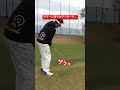 お手本のようなミスショットに…笑