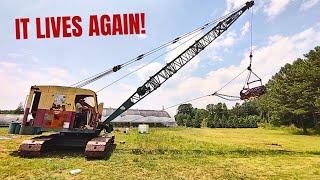 Installing The Boom, Bucket And Power Washing The Dragline