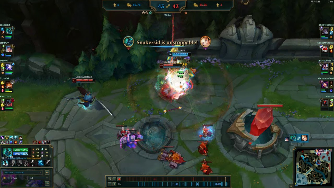 Hecarim 1v5 pentakill