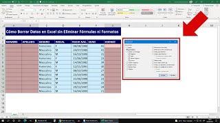 Cómo Borrar Datos en Excel sin Eliminar Fórmulas ni Formatos