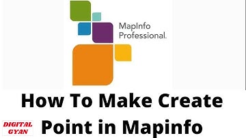 Mapinfo How To Make Create Point in Mapinfo || By Chandra Mohan Singh