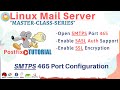 Mail Server SMTPS 465 Port with SASL and TLS