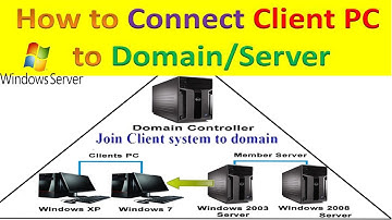 Client computer connect to Domain|  how to join computer pc in domain in hindi