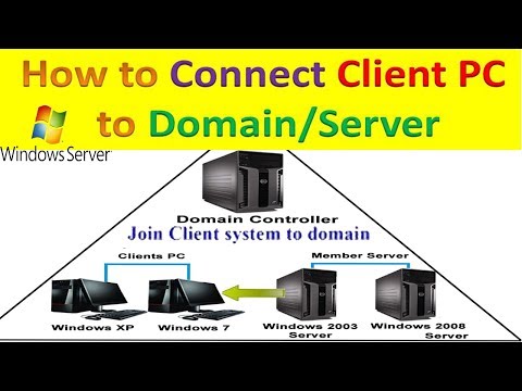 Client computer connect to Domain|  how to join computer pc in domain in hindi