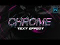 Modern Chrome Text Effect in Photoshop!
