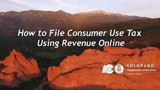 How to File Consumer Use Tax with Revenue Online
