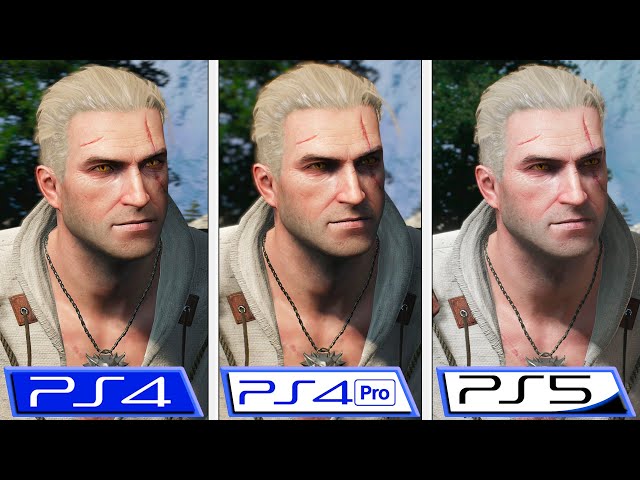 The Witcher III, PS4 - PS4 Pro - PS5, NextGen Update Comparison