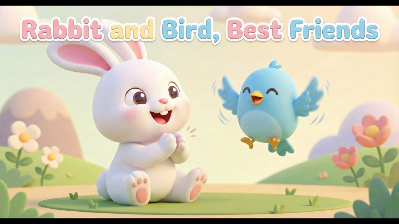 🐰🐦 Rabbit and Bird, Best Friends - Friendship & Emotions Song for Toddlers