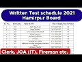 HPSSB written Test schedule 2021 || JOA. IT, Clerk, Jail superintendent || and other post codes.