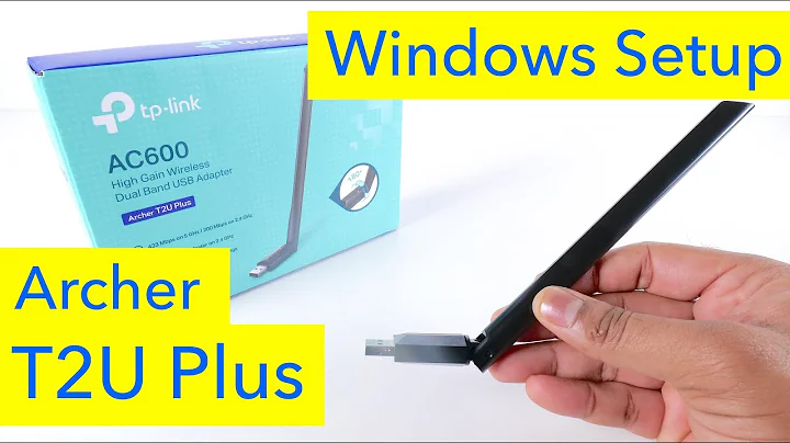 TP-Link AC600 Dual Band USB WiFi Adapter - Windows Installation - Archer T2U plus Setup