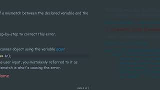 Fixing the Java Scanner Error: "Cannot Find Symbol" Explained