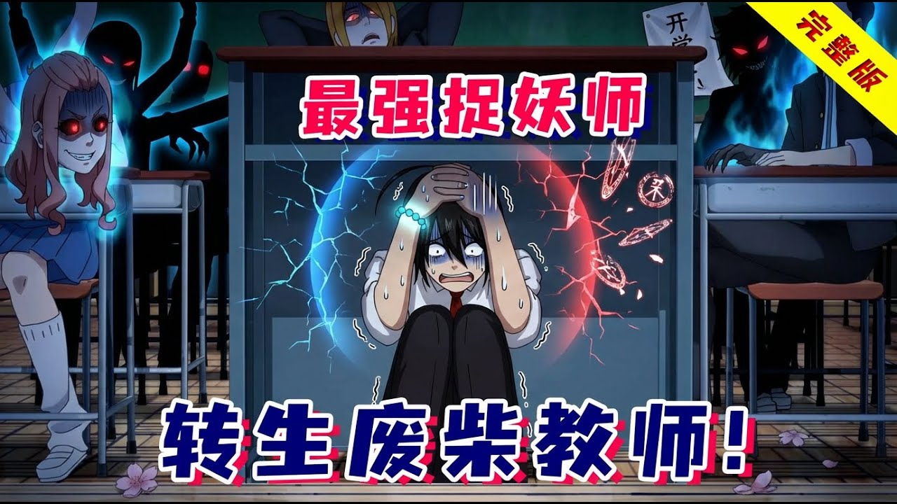 最强捉妖师转世，在妖界当老师？开学第一天，被学生吓哭了！一口气看完《妖怪学校的新人老师》！