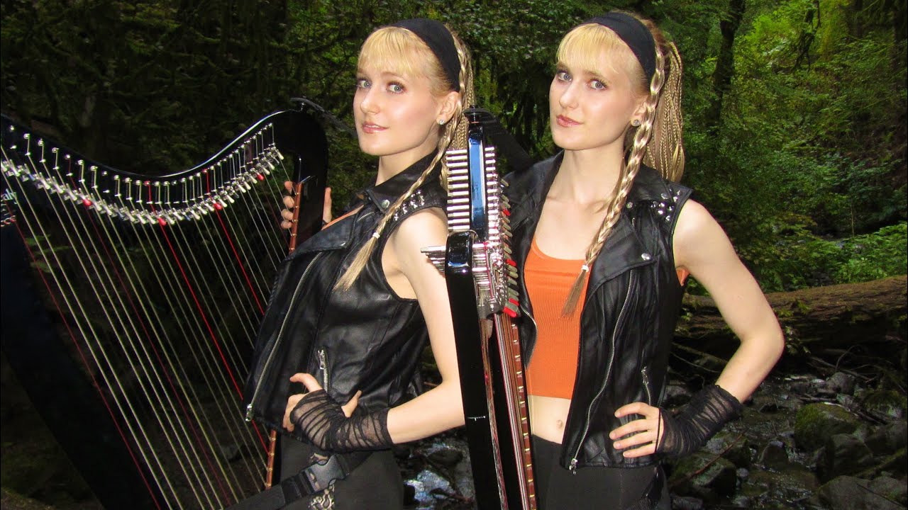 EYE OF THE TIGER (Survivor/Rocky III) Harp Twins - Camille and Kennerly HARP ROCK
