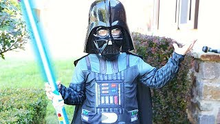 Caleb Pretend Play Star Wars Dress Up with Light Sabers Playtime!