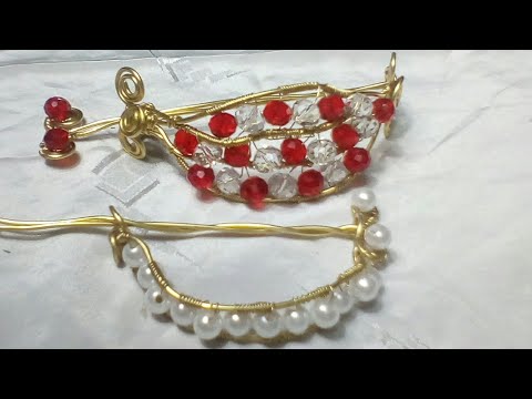 يلا نعمل توكة للشعر لاحلى بنوتات بالنحاس والكريستال مع وصفة مفيدة للجسم