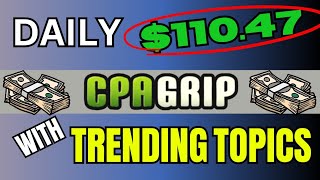 $110/Day | How To Leverage Trending Topics To Make Money With CPA Marketing (2024 Earning Trick)
