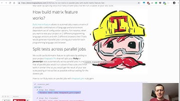 Travis CI build matrix feature how to use it for CI parallelisation