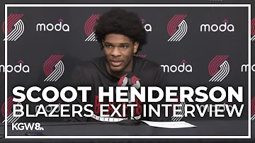 Scoot Henderson | Portland Trail Blazers end-of-season interview